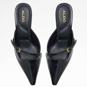 ALDO Lynelle Black Mule Heels